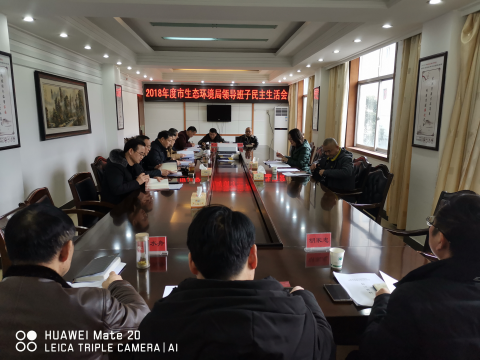 张家界市生态环境局党组召开2018年度领导班子民